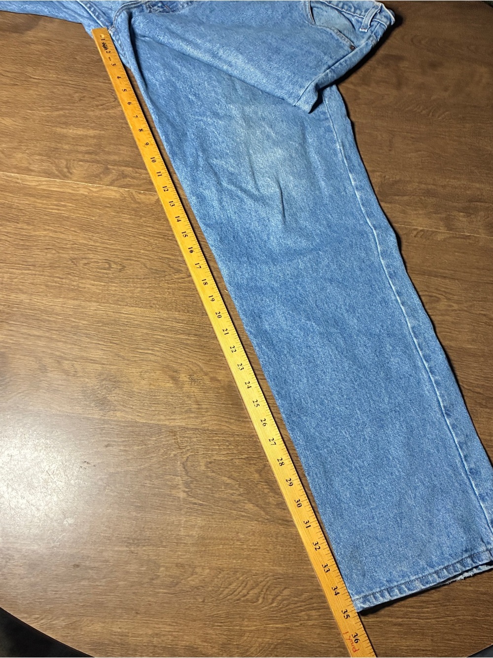 Levi’s 540 Jeans Mens 42x35 Blue Denim Brown Tab Made USA Vintage (1) - Picture 4 of 15